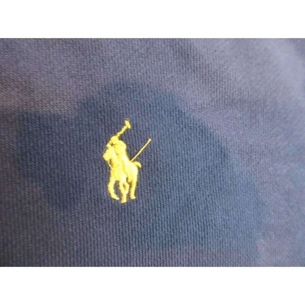 Polo‎ Ralph Lauren Sweater Mens 2XL XXL Blue Zip Outdoors Hoodie Sweatshirt Logo
